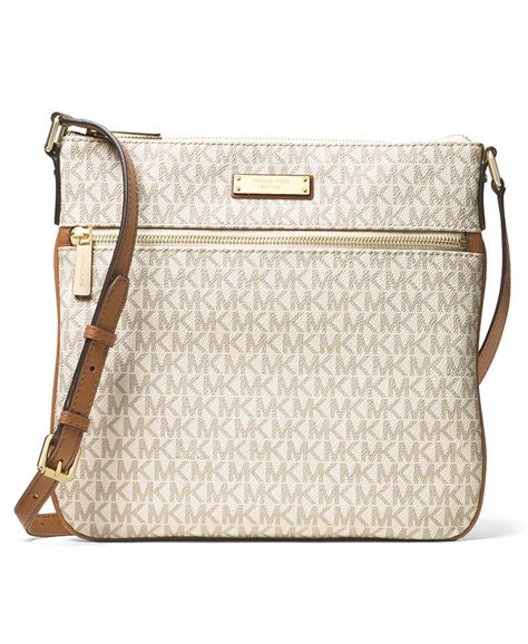 michael michael kors signature bedford flat small crossbody 天猫|Michael michael kors bedford crossbody + FREE SHIPPING.